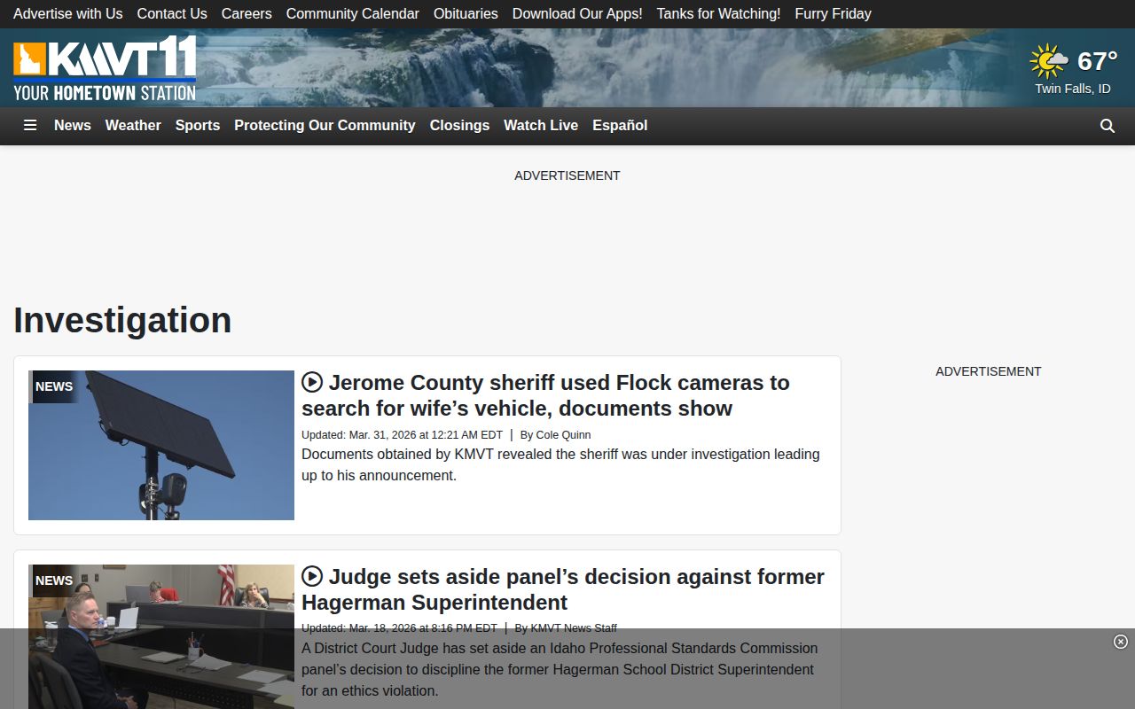 KMVT Investigation regional public-safety reporting